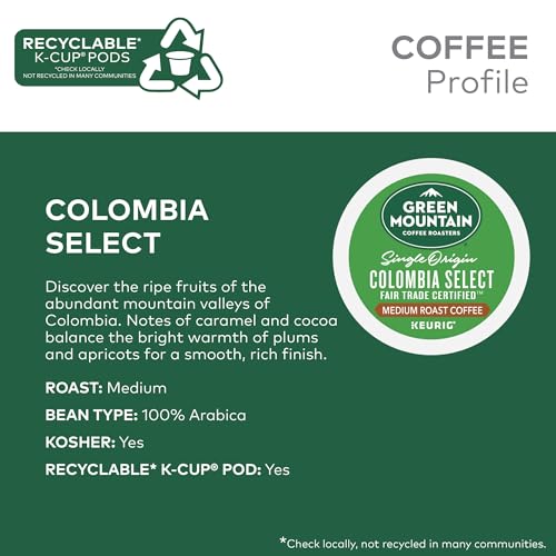 Green Mountain Coffee Roasters 10611247354541 Colombia Select Coffee, Keurig Single-Serve K-Cup Pods thumb #2