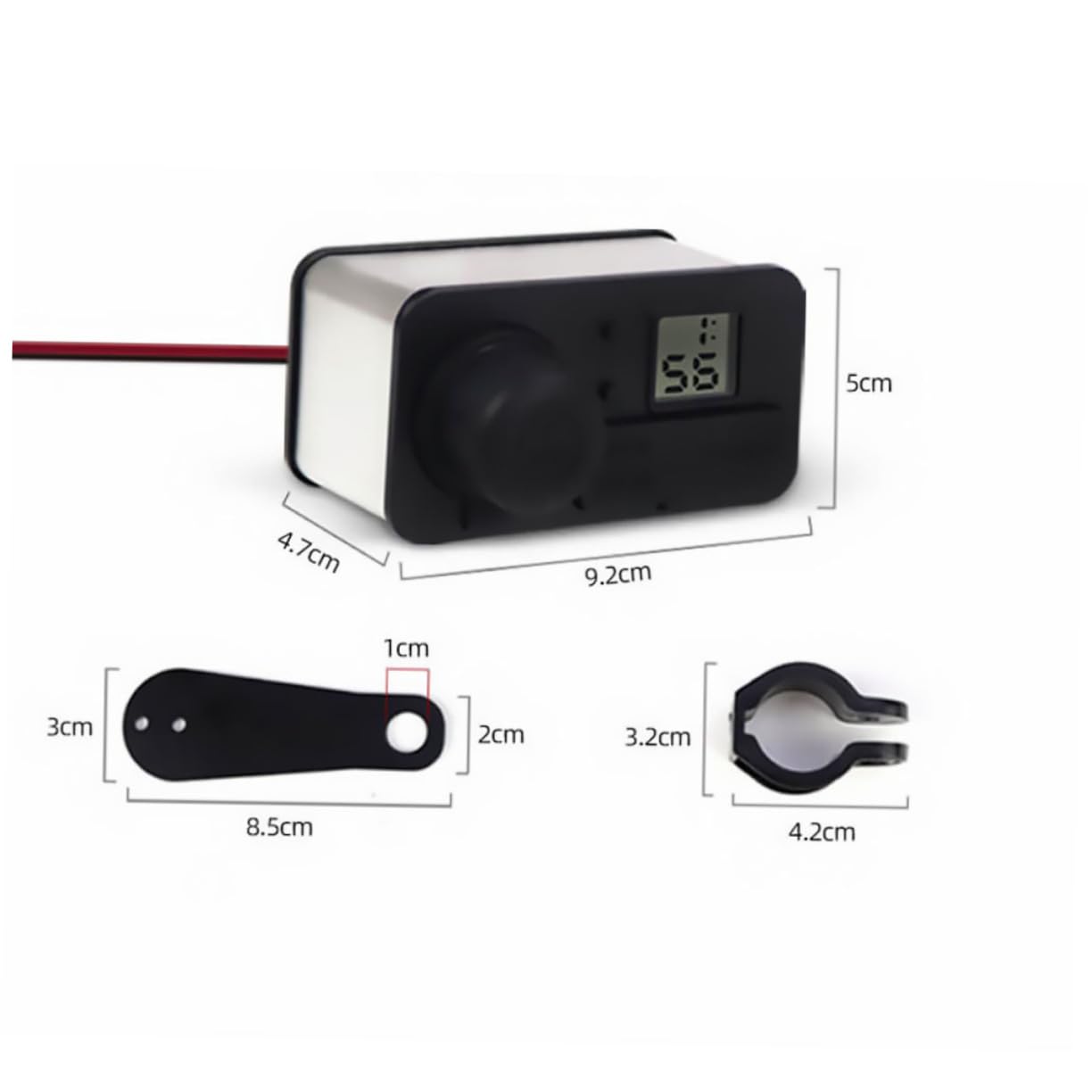 SHINEOFI Cargador USB para Motocicleta con De Cigarrillos De Cable Resistente Al Agua Adaptador De Corriente para Motocicleta para Viajes y Recorridos Moto