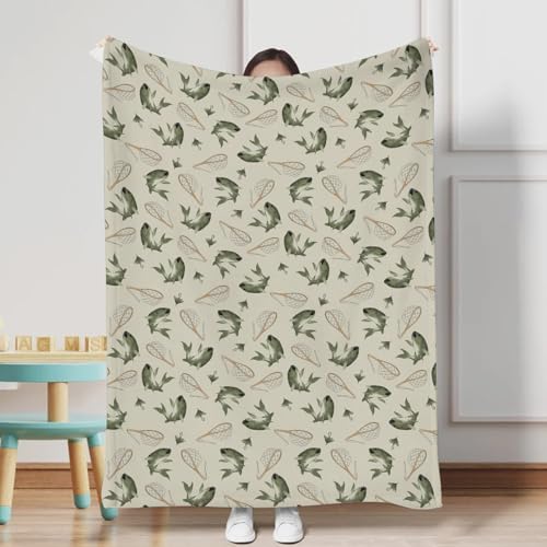 Image of Vintage Bass Fishing Baby Blanket for Boy Girl Lake Fish Swaddle Blanket Soft Flannel Neutral Fishing Nursery Toddler Newborn Crib Bed Blanket Fishing Lovers Gift Receiving Blanket Playmat 50x60