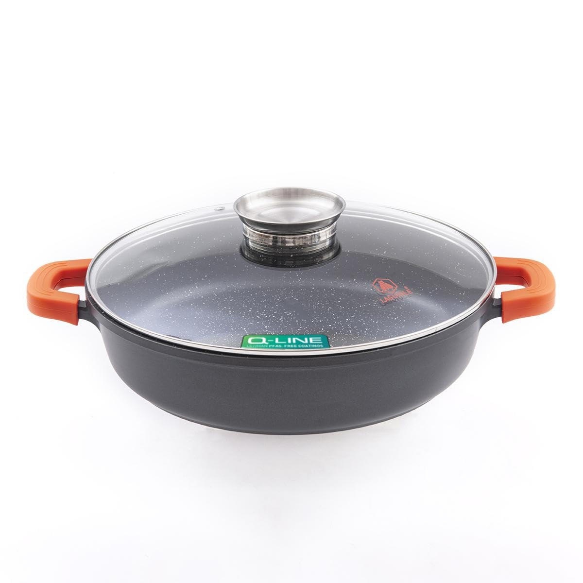 Czarny naszyjnik 28cm powłoka ceramiczna - "robucook"
