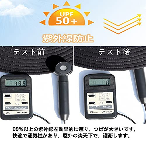 RICISUNG サファリハット メンズ 【UVカット UPF50+ 通気性