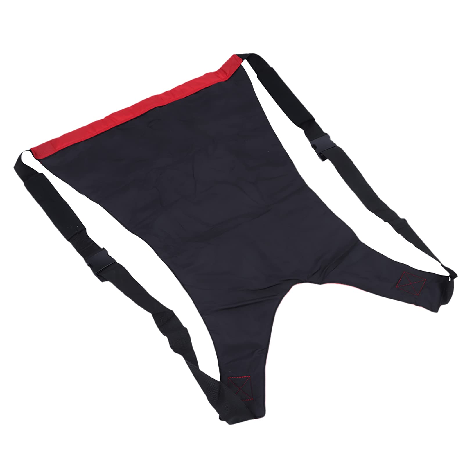 Cryfokt Correa de Transferencia para Pacientes de Edad Avanzada Correa Trasera Impermeable de Doble Capa Suministros de Enfermería para Personas con Movilidad Reducida, Soporte de Carga de 80 Kg Rojo