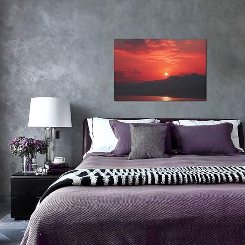 Impression sur toile paysage flamboyant affiche moderne haute définition - 4