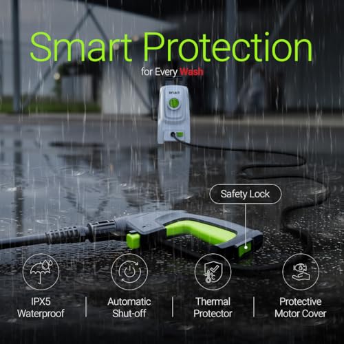 Image of Dylect Flow Prime High Pressure Car Washer Pump, 1800W Copper Motor, 130 Bar Pressure, 6.5L /Min Flow, TSS, Self-Priming, 8M Hose, 11 Accessories, for Car, Bike & Home Cleaning