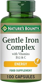 Gentle Iron Complex with Vitamins B12 and C Capsules - Pack of 100