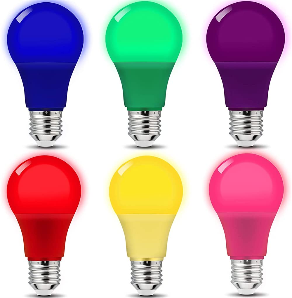 Sponsored Ad – LED Colored Light Bulbs, 7 Watts, E27 Base Standard Light Bulbs, Non-Dimmable, 30,000 Hour Lifetime for Wedding Party Mood Ambiance Decor, Porch, Home Lighting, Holiday Lighting (6 Pack)