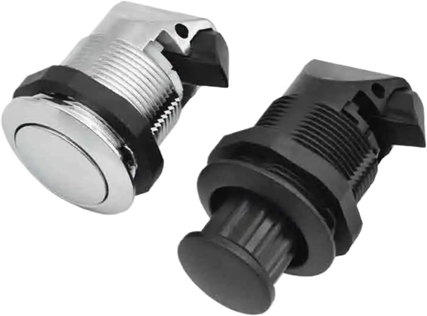 Cerradura de resorte industrial circular de plástico para RV y yate, diseño de tipo prensa duradero, hardware esencial para soluciones de bloqueo seguras