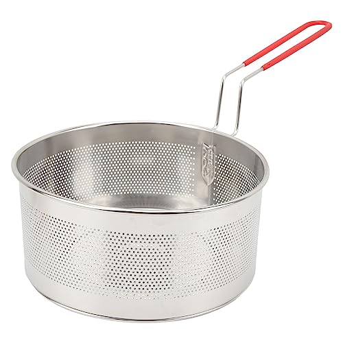 Recopilación de Aros de Cebolla de esta semana. 47 aqxreight Cesta para Freidora Redonda de Acero Inoxidable 304, Cestas para Freír con Asa para Patatas Fritas, Aros de Cebolla, Pasta de Pollo (Grande 19,8 CM)