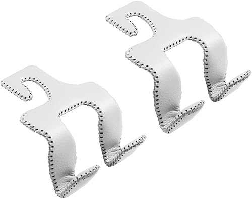 Miniatura 7 de AUCELI Gancho de cuero para reposacabezas de asiento de automóvil 2 en 1 2 soportes de almacenamiento de automóvil organizador de asiento trasero de