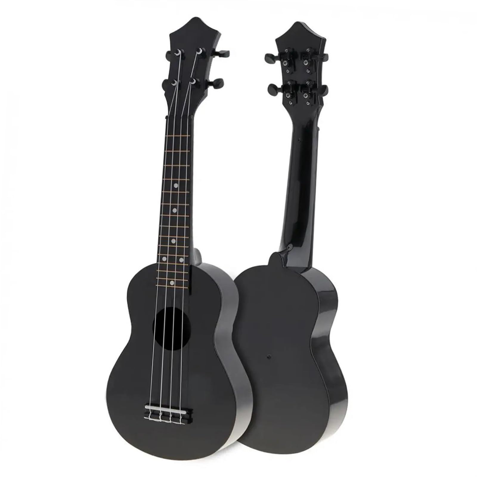 4 Cuerdas Kits De Ukelele De 21 Pulgadas Instrumento De Guitarras Acústicas Hawaianas Para Principiantes De Música(Bk)