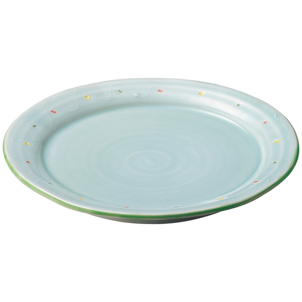 Amazon.co.jp: 山下工芸 ウォーターブルー9.0皿 φ27.5×3cm