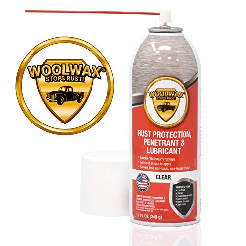 woolwax 12 Oz Undercoating Protection Aerosol Spray Can 6 Pack, Rust Inhibitor and Prevention, Anti Corrosion Multi Purpose Penetrant and Lubricant