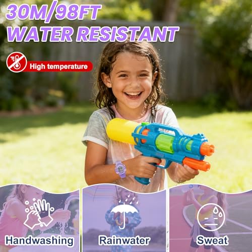 Image of Edillas Kids Watches Digital Girls Boys, 7 Colors Light Wrist Watch for Child Waterproof Sport Outdoor Multifunctional Wristwatches with Stopwatch /Alarm for Ages 4-15