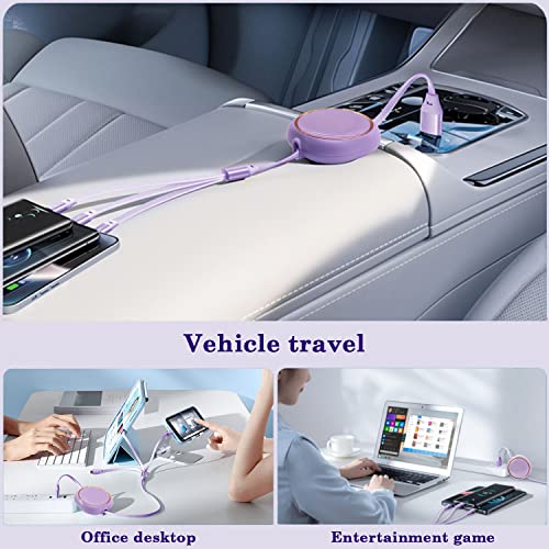 Aiivioll Cavo di Ricarica Retrattile 3 in 1 100