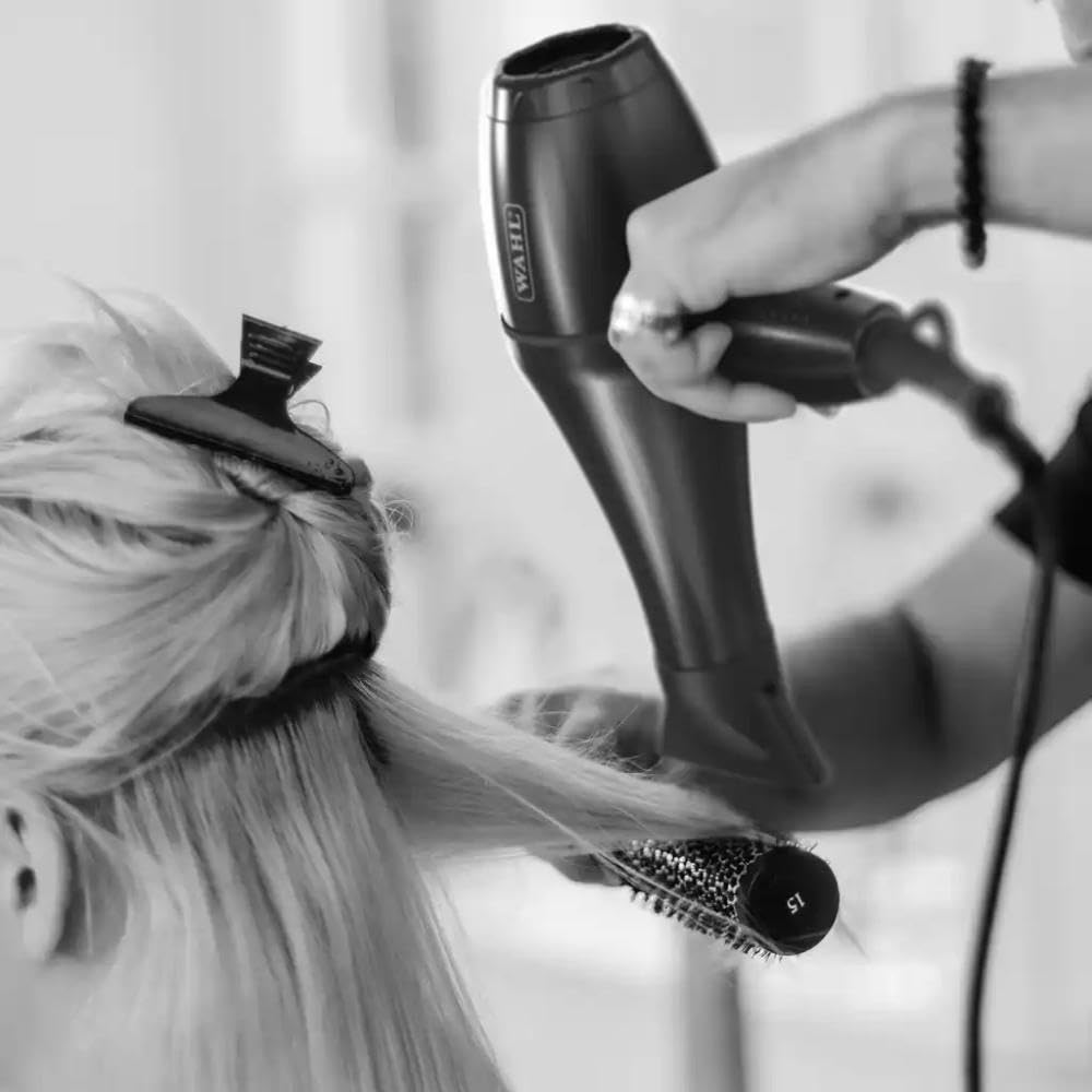 Wahl Pro Slim Style Trockner, Haartrockner für Frauen 2000 Watt, Ionenfunktion, reduziert statische und Frizz, Turmalin beschichtetes Gitter, Cool Shot Taste, 3 Heiz- und 2 Geschwindigkeitsstufen,