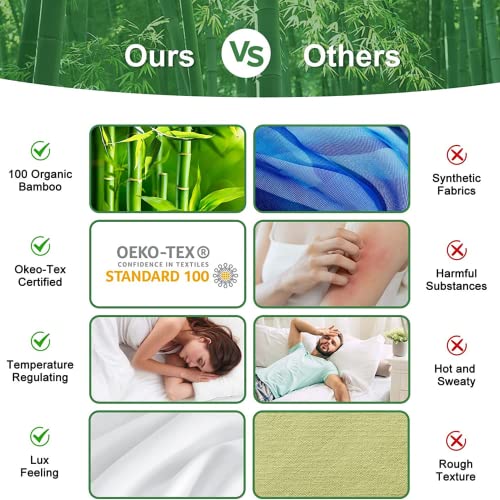 Image of MediTouch Bed Pillow Extrasoft Microfiber Fill with Certified Organic Bamboo Cover for Cool & Sound Sleeping Side Back and Stomach Sleepers Home & Hotel -U V Sterilized (Child 15 inch X 23 inch, 2)