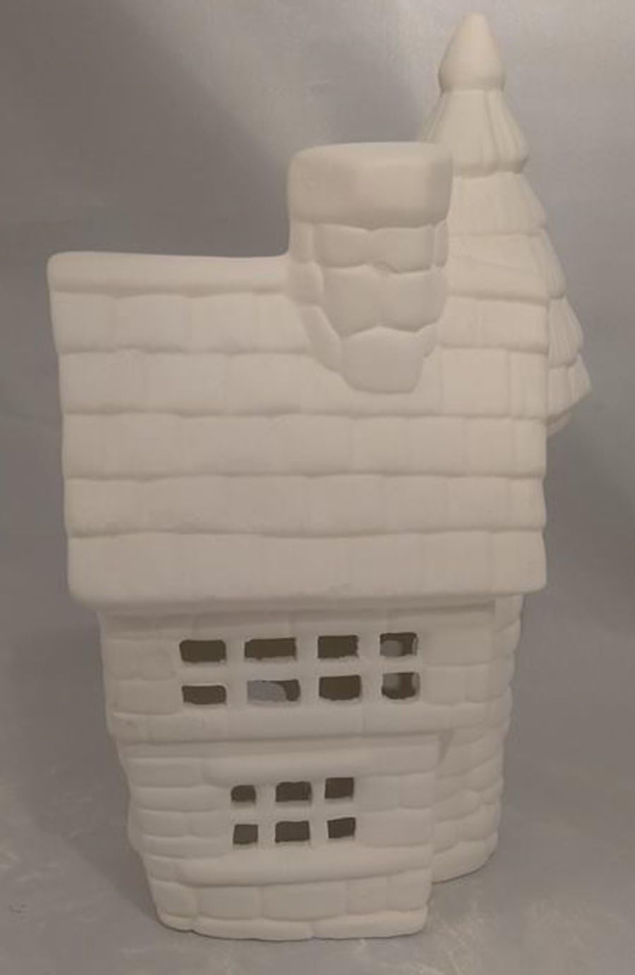 Fairy Castle House 11" x 7" Ceramic Bisque, Ready to Paint