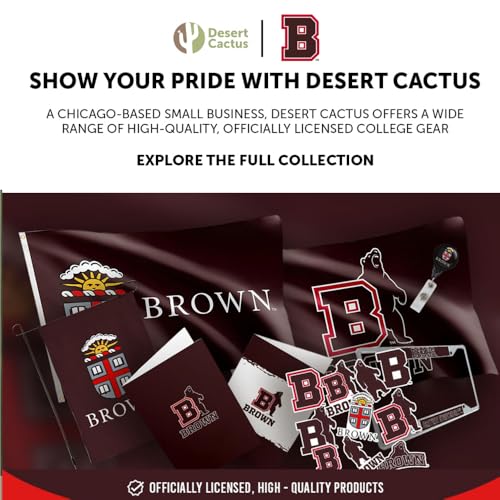 Desert Cactus Brown University Luggage Tag &ndash; Official BU Bears 2 Pack Travel ID Label for Suitcases, Bags, and Carry-Ons (2-Pack Acrylic Luggage Tag A)