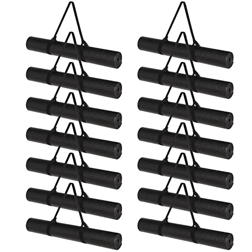 Riakrum 20 Pieces Exercise Yoga Mat Workout Mat with Strap 68 x 2...