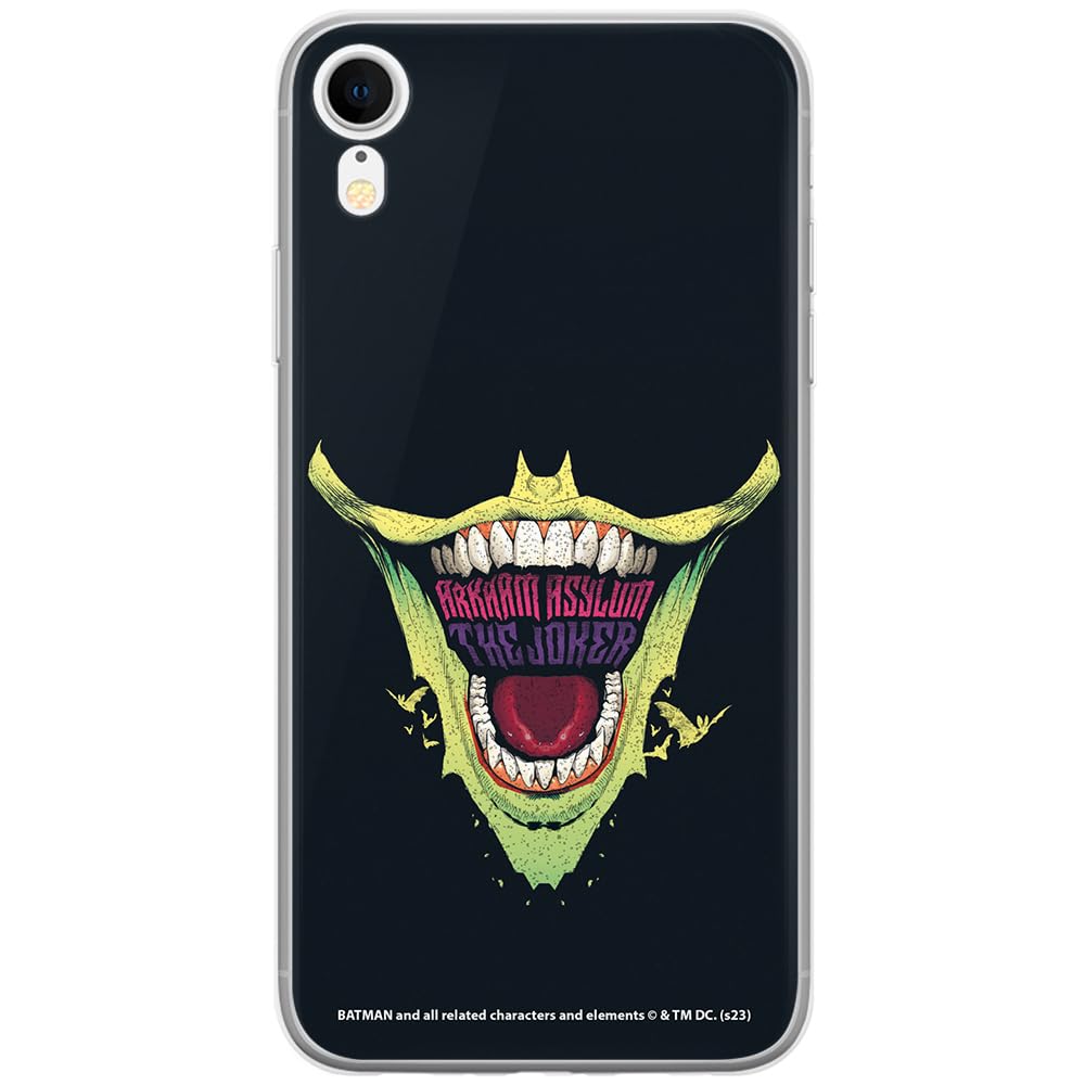 ERT GROUP mobile phone case for Iphone XR original and officially Licensed DC pattern Joker 031 optimally adapted to the shape of the mobile phone, case made of TPU