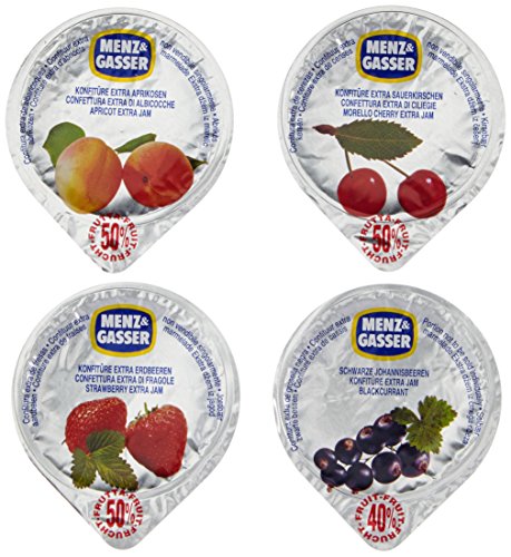 Menz & Gasser Konfitüren Sortiment Extra 100 x 25 g, 1er Pack (1 x 2.5 kg) Cover