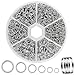 DIYDEC 1200 Stück silbere Biegeringe, Metall Offene Ringe Schmuck Reparatur Kettenringe Sprungringe für für Schmuckherstellung DIY Armbänder Halsketten Handwerk Muc Off günstig Kaufen-DIYDEC 1200 Stück silbere Biegeringe, Metall Offene Ringe Schmuck Reparatur Kettenringe Sprungringe für für Schmuckherstellung DIY Armbänder Halsketten Handwerk
