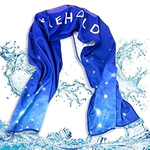 ELEHOLD Cold Towel (12″ x 39″) Ice Towel for Neck, Soft Breathable Chilly Towel, Microfiber Cool Towel for Yoga, Golf, Gym, Camping, Running, Workout & More Activities