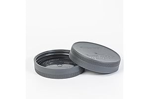 Set of 9 Superior Leak Proof Gray Wide Mouth Lids for Mason Jars