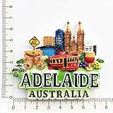 magnete magnetico da frigorifero in australia per turismo creativo commemorativo e decorativo, dipinto in resina - adelaide landmark