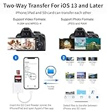 USB C SD Card Reader, Type C Memory Card Reader Trail Camera Viewer with Dual Slot, USB C to SD Card Adapter for iPhone 17/16/15 Series, iPad, MacBook Pro/Air and More Type-C Devices, Plug and Play - Image 7