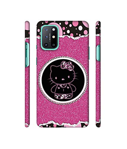 Image of Amazon Brand - Solimo Designer Kitty with Glitter 3D Printed Hard Back Case Mobile Cover for OnePlus 8T