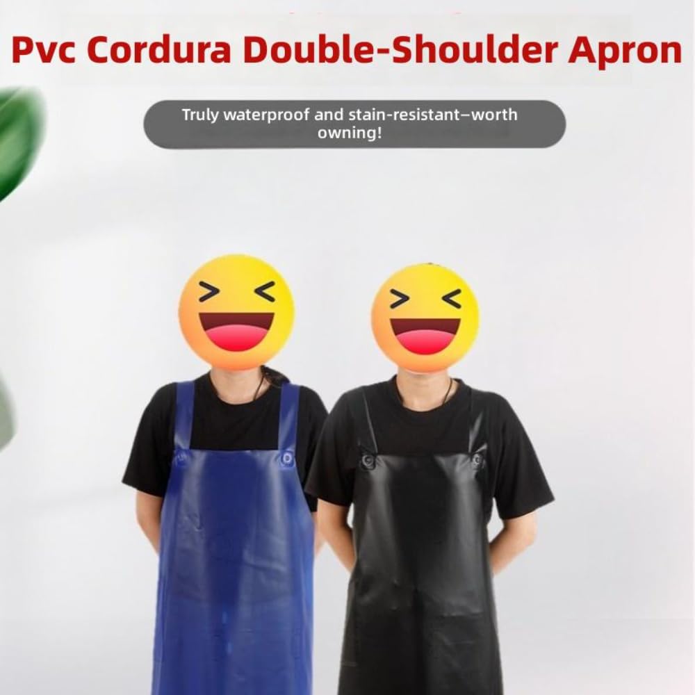 Grembiuli da lavoro, Grembiule in PVC Antiolio Resistente Multicolor 110 cm