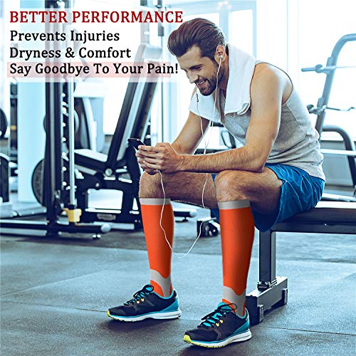 Image of Copper Compression Socks (3 Pairs), 15-20 mmhg is BEST Athletic & Medical for Men & Women, Running, Flight, Travel, Nurses - Boost Performance, Blood Circulation & Recovery