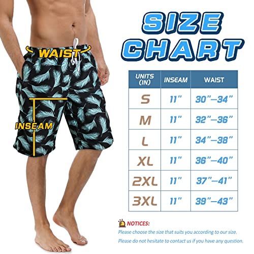Image of Mens Swimming Trunks Swim Trunks Quick Dry Swim Shorts with Mesh Lining Funny Swimwear Bathing Suits