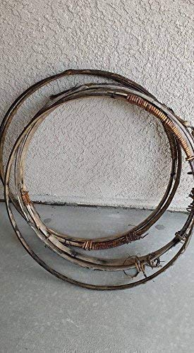 Five Used Willow Wood Wine Barrel Hoop Bands