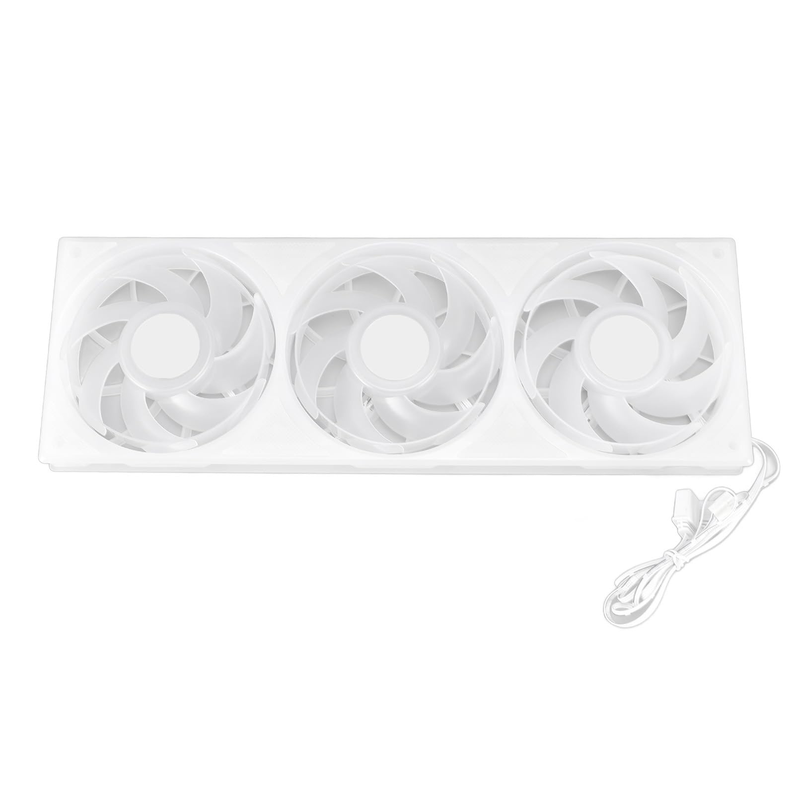 Ausla 3 w 1 Wentylator Obudowy Komputera, 360mm 5V ARGB 2200RPM (WHITE)