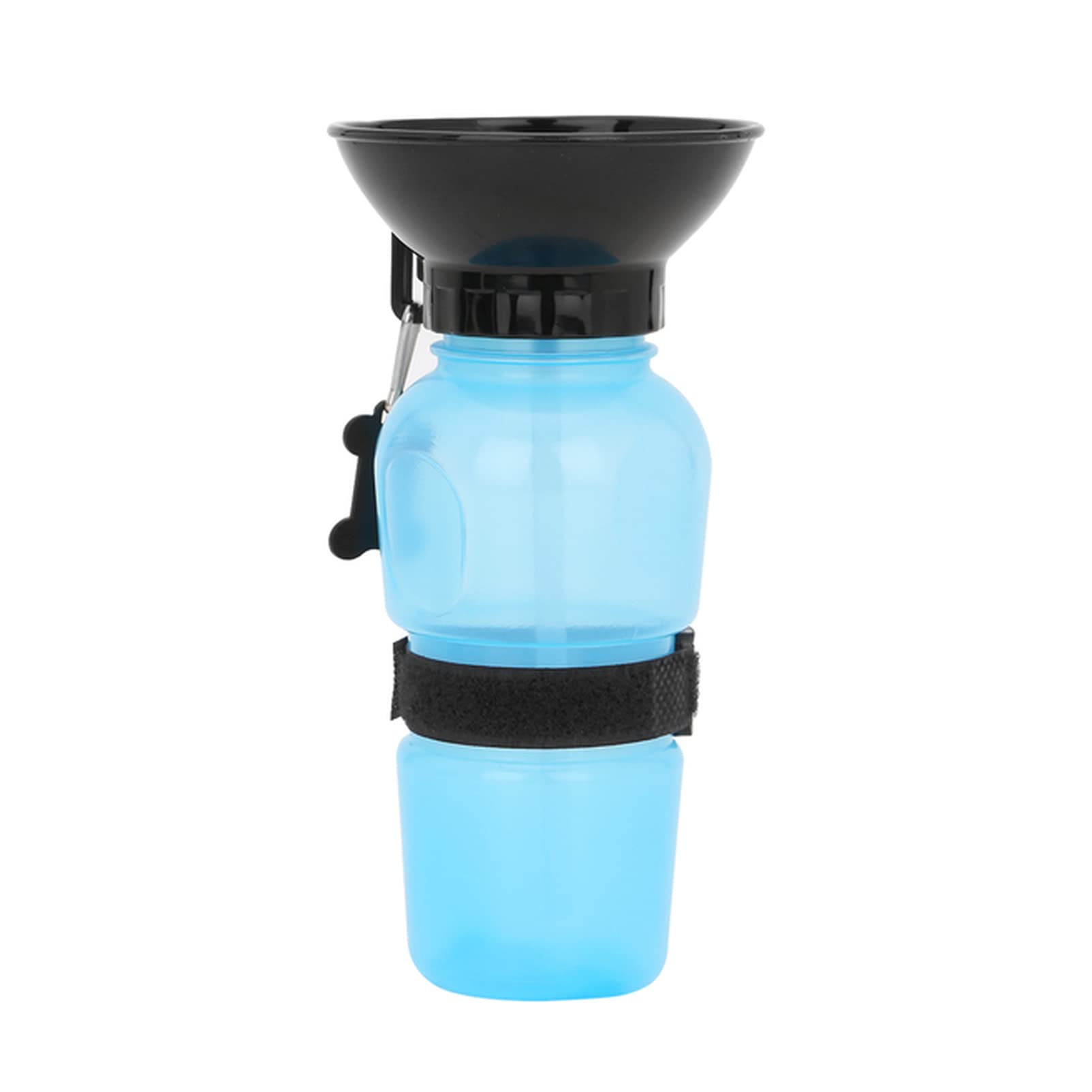 DUnLap Pet bowl 500ml Pet Dog Squeeze Water Bottle Drinking Cat Feeding Bowl Outdoor Travel Portable Pet Supplies Feed Bowl Jug Cup Dispenser Pet feeding bowls(Blue)
