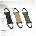 FRCOLOR 3Pcs Durable Nylon Ear Hook Mask Extender Strap Buckles for Comfortable Wear Slip Design Black Green Khaki Versatile Backpack Clips Keychains