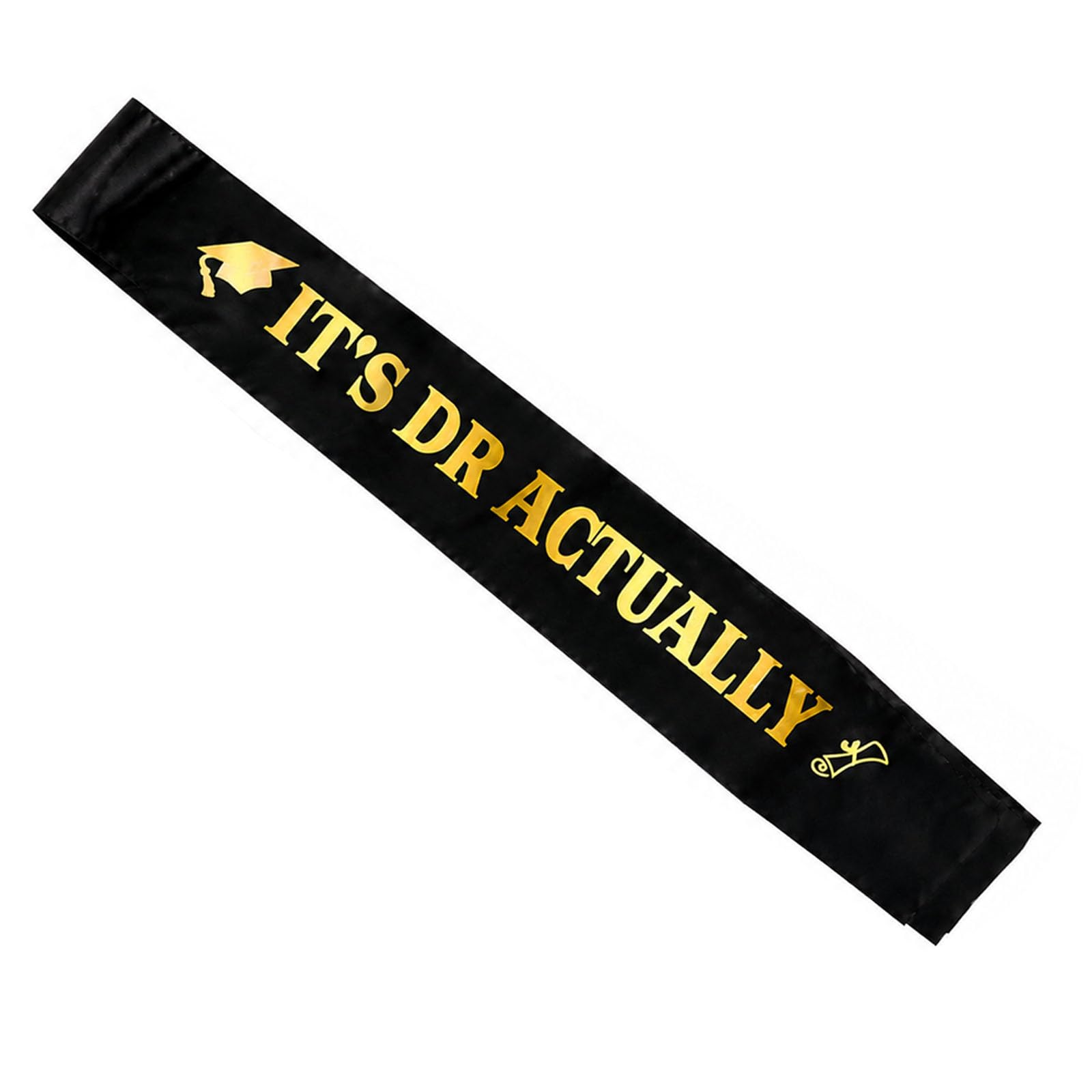Mistillion "It's Dr Actually" Doctorate Graduation Sash, White Satin PhD Graduation Sash 2026, Graduation Party Decoration & Gift for Men and Women