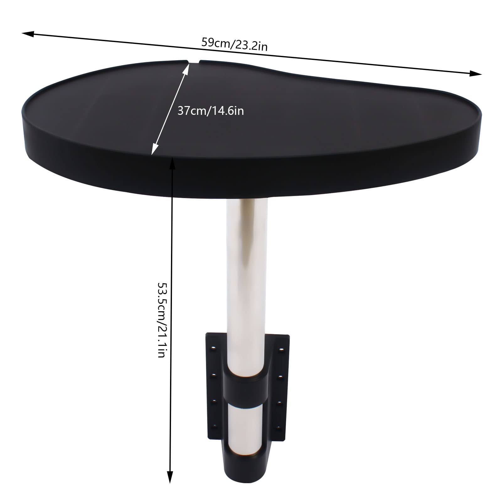 Bath Tub Table Tray, 360° Rotation Spa Caddy Swivel Side Tray Detachable Spa Tub Trays Rotatable for Bathtubs Indoor or Outdoor Swimming Pools Spa Pools (23.2 * 14.6 * 21.1inch)