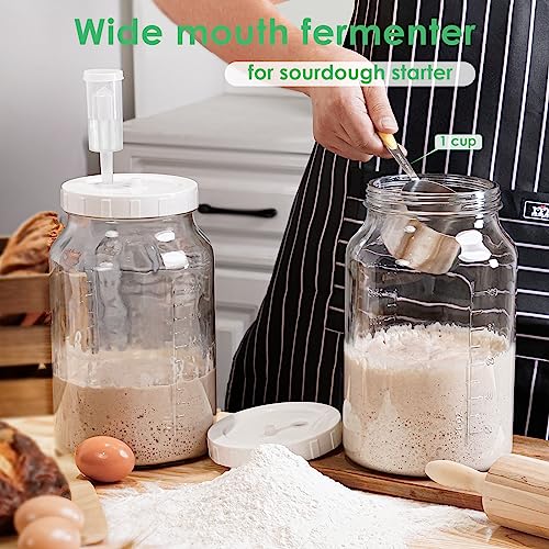 Qianfenie 1 Gallon Fermentation Jar 2 Pack