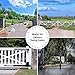 TOPENS AT12132S Solar Dual Swing Gate Opener Heavy Duty Automatic Gate Motor for Double Swing Gates Up to 18ft per Arm, Electric Driveway Gate Operator AC Powered with Solar Panel Remote Control Kit