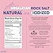 Purelife Himalayan Pink Salt Fine - Iodized Salt, Kosher Certified Pink Himalayan Salt | Premium Unrefined Extra Fine Gourmet Rock Salt Rich in Minerals for Enhanced Flavor - 1.1 Lbs