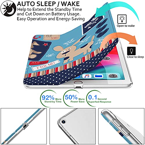 Image of DuraSafe Cases for iPad Pro 12.9 2nd Generation Printed Cover A1670 MQDC2HN /A MQDD2HN /A MQDA2HN /A A1671 MP6H2HN /A MP6J2HN /A MP6G2HN /A MPL02HN /A MPL12HN /A MPKY2HN /A A1821 MQEF2HN /A - Puppy Friend