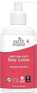 Earth Mama Simply Non-Scents Baby Lotion for Dry Skin, Calendula Cream, ...