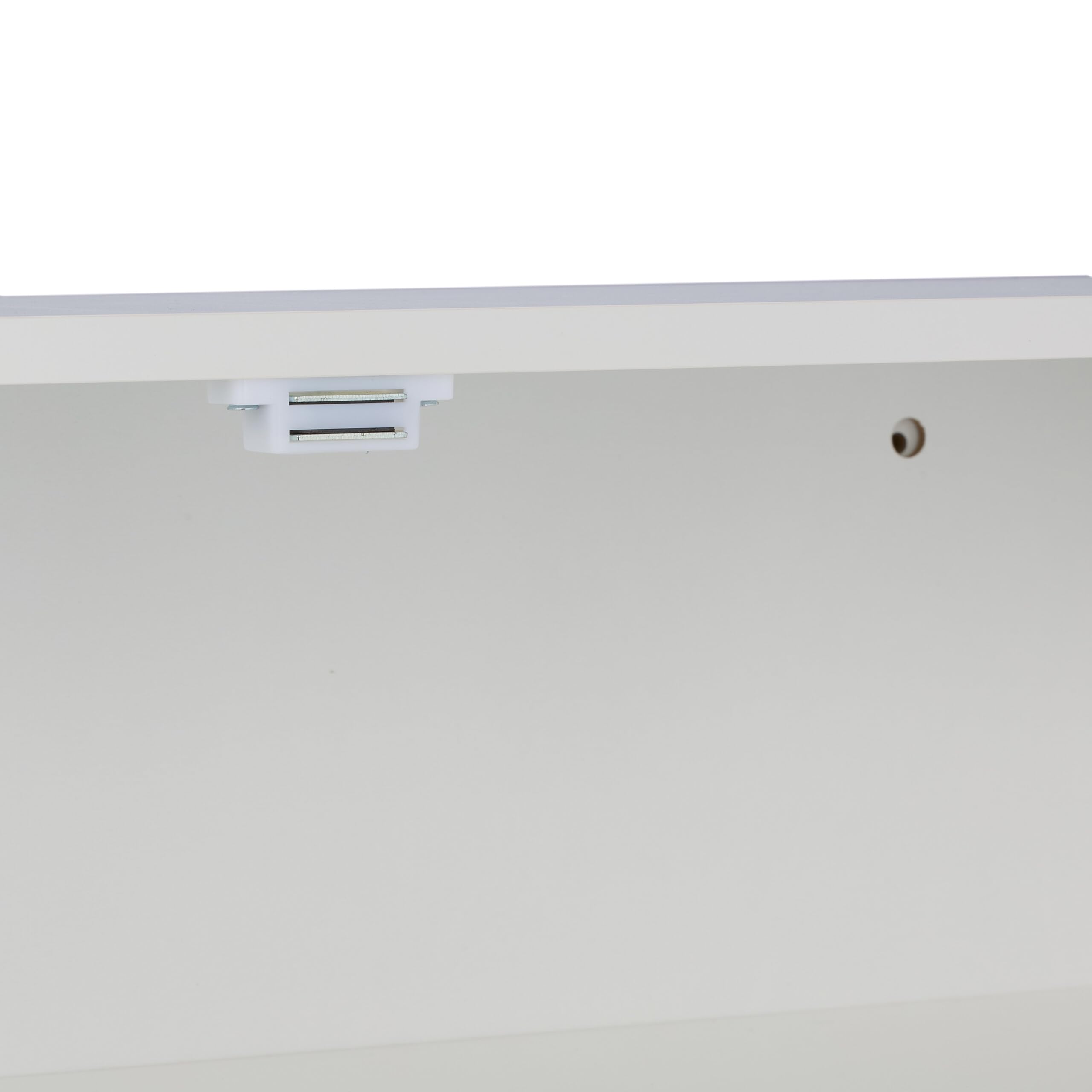 Relaxdays Mobiletto da Bagno Pensile, 3 Ripiani e 2 Ante in MDF, Armadietto Sospeso da Parete, HLP: 60x60x20 cm, Bianco