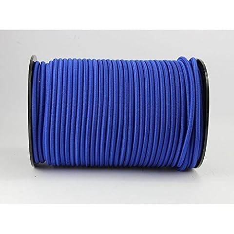 Cuerda de tensión azul de 20 m y 8 mm de grosor elástica / cuerda para toldo de lona Bungee elast. por monoflex Cover