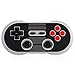 8Bitdo NES30 Pro Wireless Bluetooth Controller Dual Classic Joystick for iOS Android Gamepad PC Mac Linux(Black)