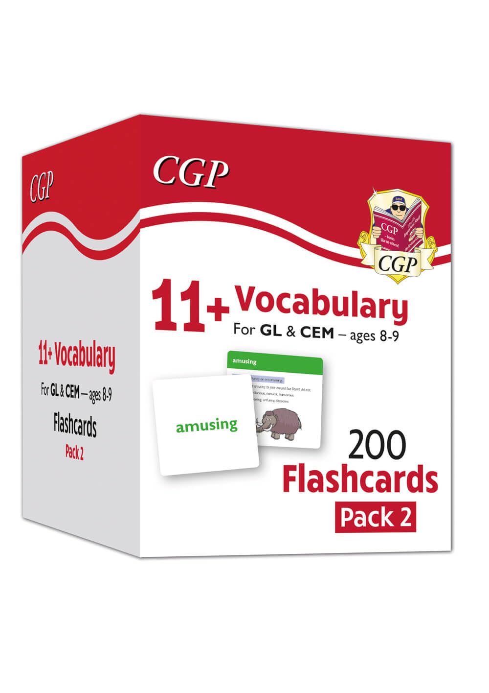 11+ Vocabulary Flashcards for Ages 8-9 - Pack 2: for GL and all other test providers (CGP 11+ Ages 8-9)