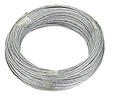 La cuerda de alambre con núcleo de fibra de 20m x 4m